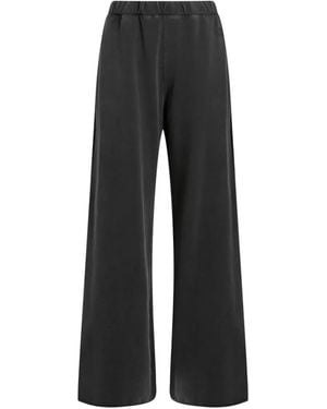 Moschino Wide-Leg Cotton Track Trousers - Black