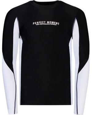 Perfect Moment Haut De Ski À Logo Imprimé - Noir