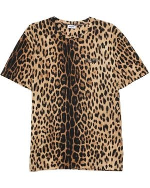 Moschino Leopard-Print T-Shirt - White