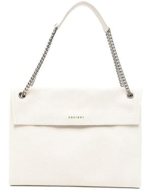 Orciani Medium Venus Soft Shoulder Bag - White