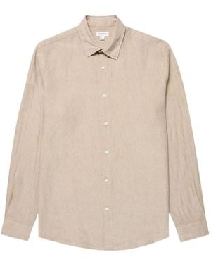 Sunspel Long-Sleeve Shirt - Natural