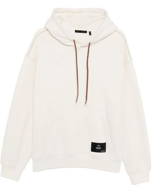 FIVE CM Hoodie Mit Kontrastnähten - Natur