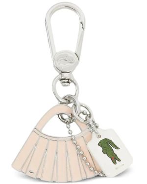 Lacoste Lenglen Charm Keyring - White