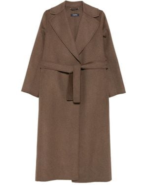 Max Mara Vintage-Effect Leather Penny Loafers - Brown