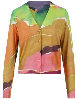 Ulla Johnson Cardigan mit V-Ausschnitt - Grün