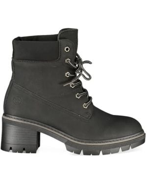 Lumberjack Lace-Up Ankle Boots - Black