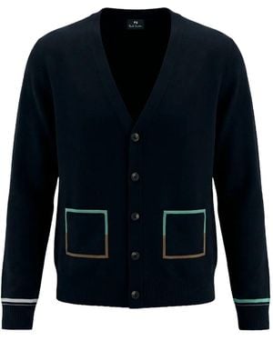 Paul Smith Cardigan À Col V - Bleu