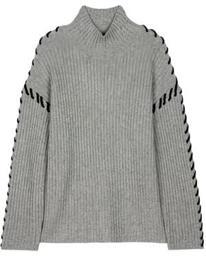Rails Liam Ribbed Jumper - Grey
