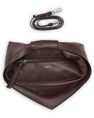 FEDERICO CINA Knotted Tortellino Shoulder Bag - Brown