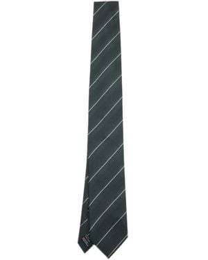 Tom Ford Diagonal-Stripe Silk Tie - Blue