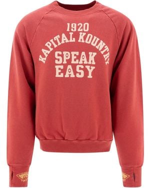 Kapital Speakeasy Sweatshirt - Red