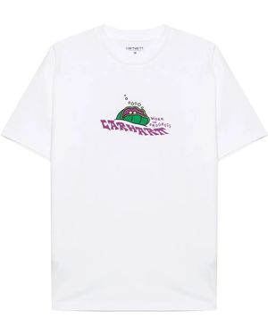 Carhartt Clam オーガニックコットン Tシャツ - ホワイト