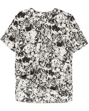 JNBY Floral-Print Poplin Shirt - White