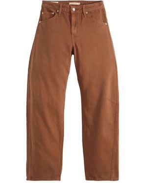 Levi's Dad Barrel Hose - Braun