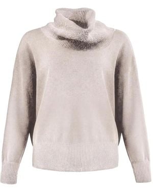 D.exterior Cowl-Neck Sweater - White