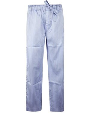 Tekla Striped pyjama trousers - Blau