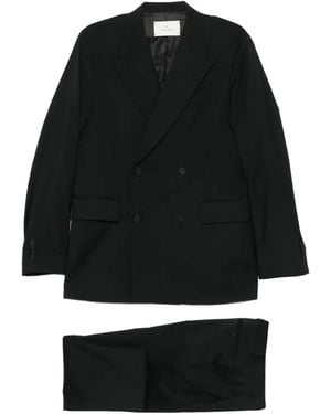 Manuel Ritz Double-Breasted Suit - Black