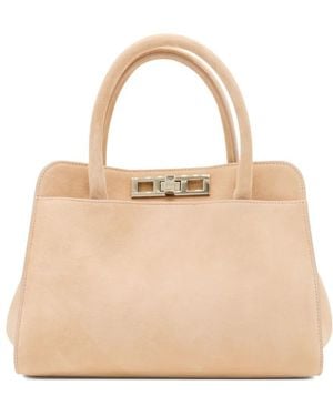 Fabiana Filippi Suede Tote Bag - Natural