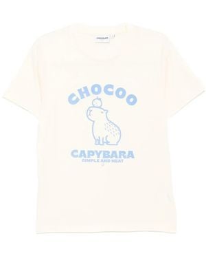 Chocoolate Cotton T-Shirt - White
