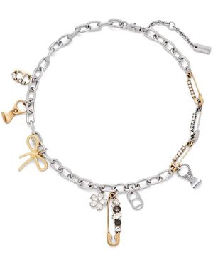 Marc Jacobs Grunge Glam チャーム ネックレス - メタリック