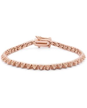 Eddie Borgo Pyramid Pavé Tennis Bracelet - Pink