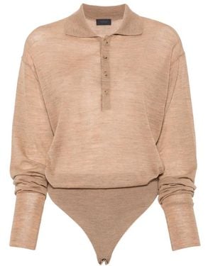 Haikure Millie Button-Down Body - Natural