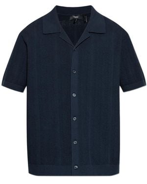 Theory ショートスリーブ カーディガン - ブルー