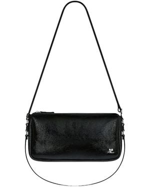 Courreges Small Three Sixty Shoulder Bag - Black