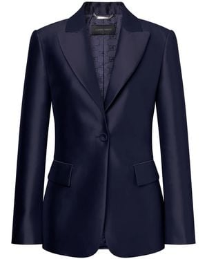Alberta Ferretti Mikado Blazer - Blue