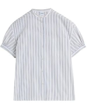 Aspesi Striped Short Sleeves Shirt - White
