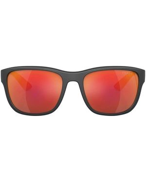 Prada Linea Rossa Active Logo-print Sunglasses - Red