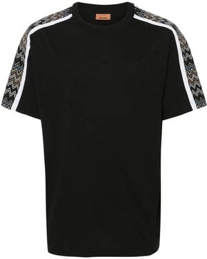 Missoni Zigzag-Panel T-Shirt - Black