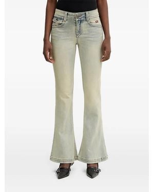 Miss Sixty Zip-Pocket Flared Jeans - Green