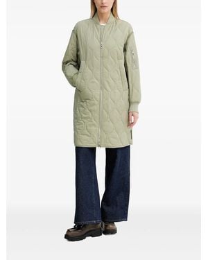 Marc O' Polo Quilted Bomber Jacket - Green