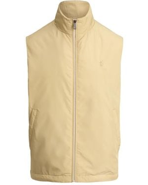 Polo Ralph Lauren Zip-Up Mock-Neck Gilet - Natural