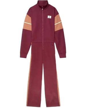 Nike Long-Sleeve Jumpsuit - Red