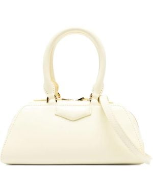 Givenchy Mini Antigona Top-Handle Calfskin Tote Bag - Natural