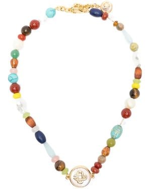 CASABLANCA Collana Con Pendente Logo - Metallizzato