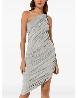 Norma Kamali Diana One-Shoulder Dress - Grey