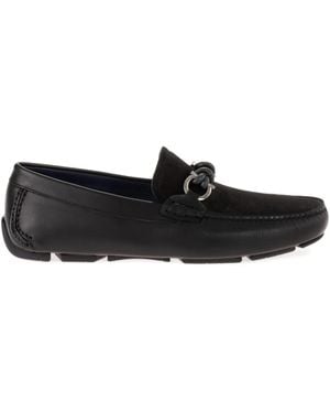 Ferragamo ガンチーニ ローファー - ブラック