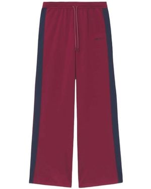 McQueen Side-Stripe Track Trousers - Purple