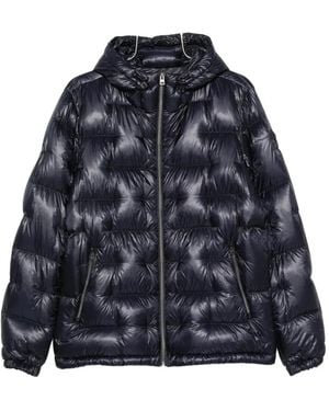 Herno Quilted Hooded Jacket - Blue