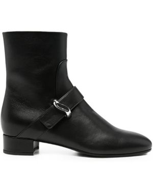 Emporio Armani Leather Boots - Black