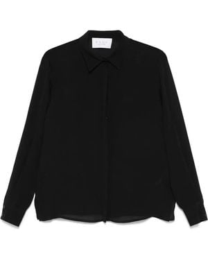 Kaos Crepe De Chine Shirt - Black