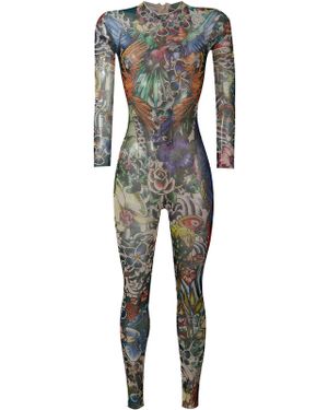 DSquared² Tattoo Print Bodysuit - Multicolour