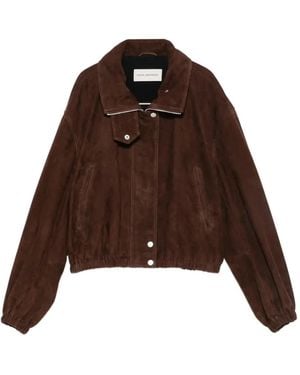 Nour Hammour Pia Suede Jacket - Brown