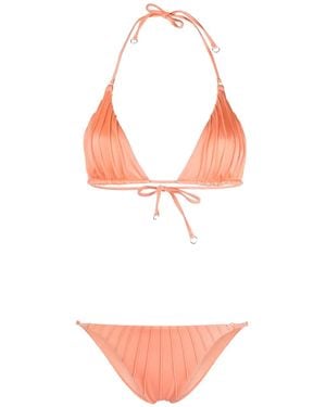 Noire Swimwear Bikini À Fronces - Pink