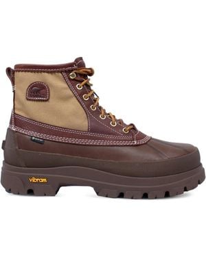 Neighborhood Panelled Hiking Boots - Brown