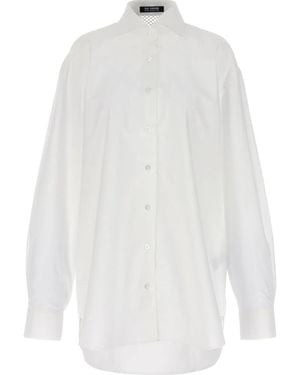 Raf Simons Mesh-Insert Shirt - White