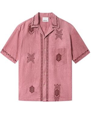 Isabel Marant Zekim Embroidered Shirt - Pink